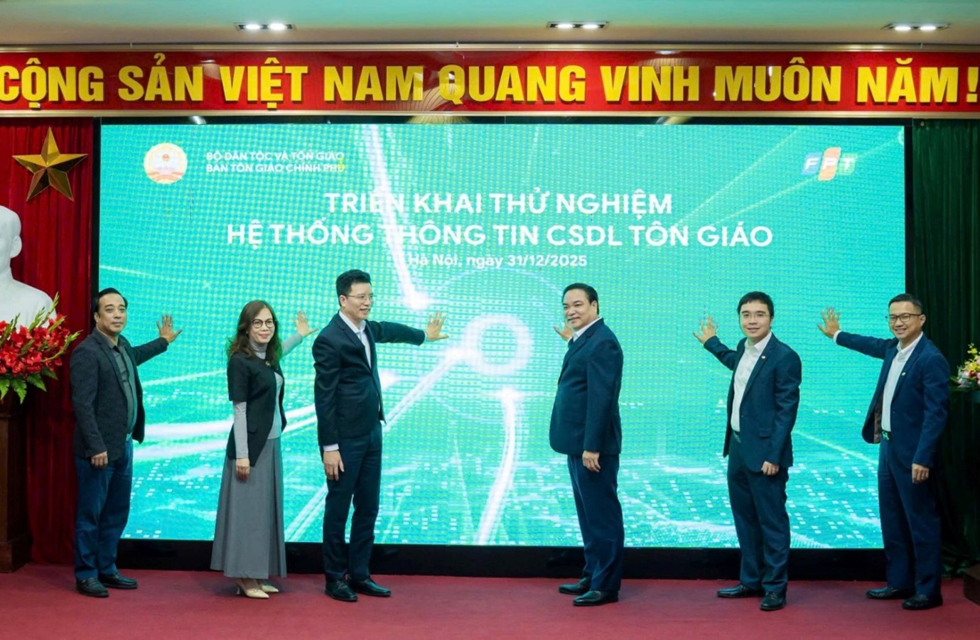 Chính thức triển khai thử nghiệm Hệ thống thông tin Cơ sở dữ liệu tôn giáo