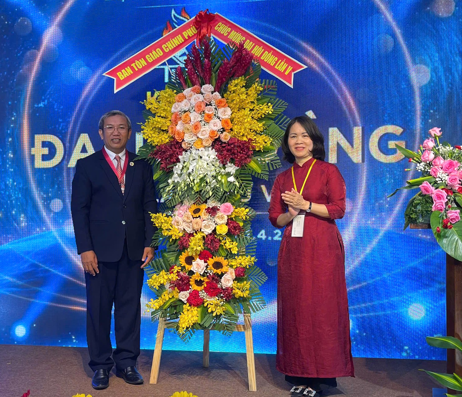 Đại diện Ban Tôn giáo Chính phủ chúc mừng Đại hội đồng lần thứ V của Giáo hội Báp-tít Việt Nam